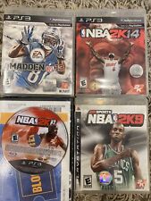 PS3 LOTx4 NBA: 2K9, 2K11, 2K14, & Madden NFL 13 PlayStation 3 2K Sports Manuals