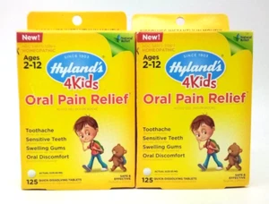 Hyland's 4 Kids Oral Pain Relief 125 Tablets NEW - Picture 1 of 2
