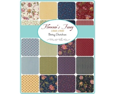Moda Charm Pack - FLORENCE’S FANCY - 100% Patchwork Cotton Fabric - Image 1 of 2