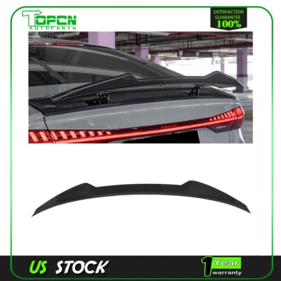 2013 2014 2015-2017 For Audi A7 S7 RS7 High Kick V-Style Carbon Fiber Spoiler - Image 1 of 4