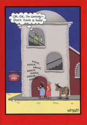 Tarjeta de Navidad Dont Have a Baby Funny Humorous Nobleworks Foto 1 de 2