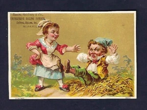 c1890 Victorian Trade Card Racon Stickney & Co. Enterprise Baking Powder, Spices - Picture 1 of 2