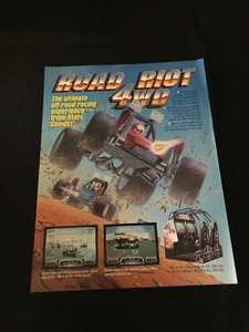 Volante de videojuegos arcade Atari Road Riot 4x4, 1991 nuevo de lote antiguo - Imagen 1 de 2