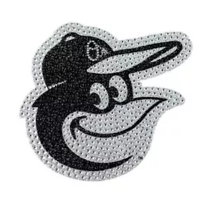 BALTIMORE ORIOLES MLB 6" RHINESTONE BLING STICKER DECAL FREE SHIPPING - Picture 1 of 2