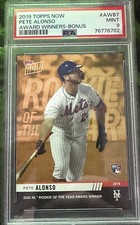 2019 Topps Now Award Winners Bonus Pete Alonso #AWB-7 PSA 9 MINT Rookie RC