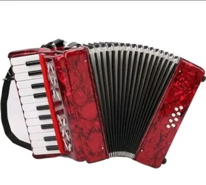 Acordeón de piano, 8 bajos 22 teclas Acordeón bellamente diseñado... - Imagen 1 de 8