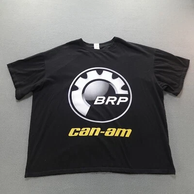 Camiseta Can-Am BRP Gráfica Para Hombre Talla 2XL Negra Manga Corta Doble Cara Foto 1 de 4
