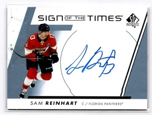 2022-23 SP Authentic Sign of the Times Sam Reinhart #SOTT-SR Panthers - Picture 1 of 3