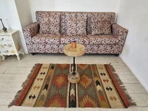 Rugmoda Handwoven Jute Rug | Geometric Tribal Pattern | Eco-Friendly 3x5 ft - Picture 1 of 5
