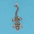 or .925 Sterling Usa Handcrafted Alligator 3-D Pendant - 14k Gold-fill