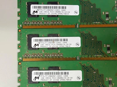 Micron MT4JTF12864AZ-1G4D1 PC3-10600U-9-10-C0 1GB Memory RAM DDR3-1333Mhz - Image 1 of 2
