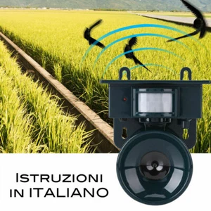 Repellente ultrasuoni scaccia solare piccioni uccelli volatili cani gatti topi - Foto 1 di 5