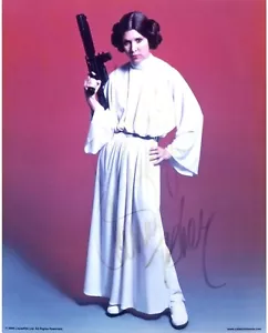 Carrie Fisher Autograph - Princess Leia - Star Wars - 10x8 Signed Photo - Picture 1 of 2