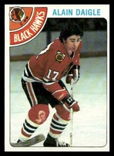 1978 Topps #117 Alain Daigle Chicago Blackhawks  Hockey card