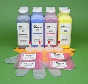 Dell C3760dn C3760dnf C3760n C3765dnf 2-Sets of 4-Color Toner Refill Kit w/Chips - Picture 1 of 1