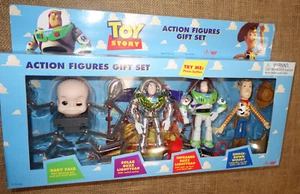 Disney TOY STORY ACTION FIGURE SET REGALO Baby Face Buzz Woody 1995 NUOVO infrarossi - Foto 1 di 8