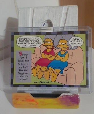 1994 SKYBOX THE SIMPSONS TRADING CARD SMELL'O'RAMA PATTY&SELMA #7 FREE POSTAGE* - Image 1 of 2