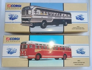 2 New Corgi Classics 98600, 98601 4502 Pacific Electric, Greyhound With Low #'s - Picture 1 of 10