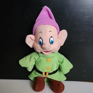 Dopey Disney Plush Snow White Seven Dwarfs 1993 Stuffed Doll Mattel - Free Ship! - Picture 1 of 9
