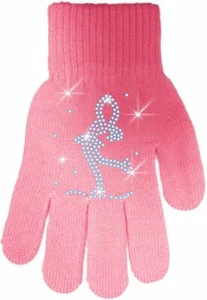 ChloeNoel Ice Skating Gloves - GV22 (Mini Lay-Back Skater Crystals) - Picture 1 of 12