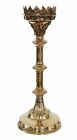 Candleholder 47cm candlestick altar church brass pricket antique style