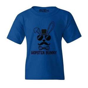 Hopster Bunny Easter Youth's T-Shirt Easter Shirts - Picture 1 of 6