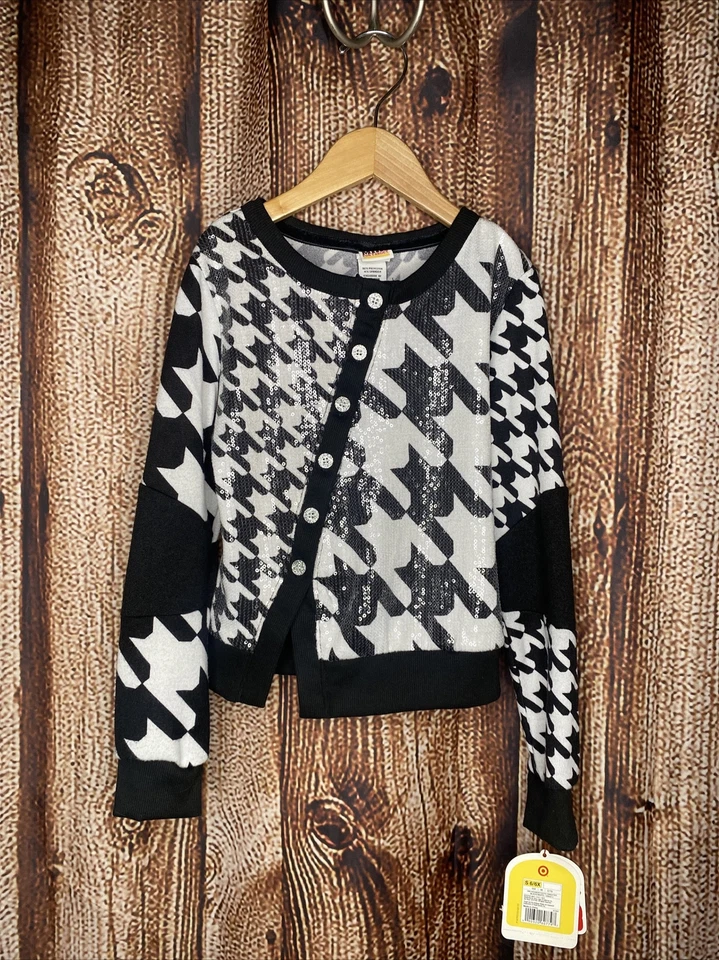 Harajuku мини для целевой девочки кардиган размер маленький 6/6 X черный и белый новый с Ярлыками - Изображение 1 из 4