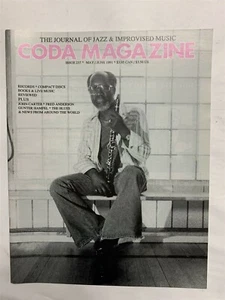 Excellent Coda Jazz Magazine May/June 1991 John Carter Fred Anderson 9A4 - Picture 1 of 2