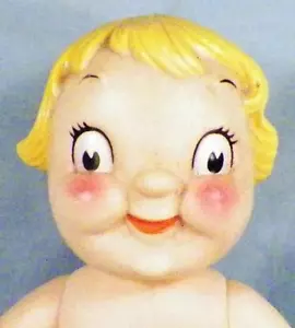 Campbell Kids Boy Doll Vinyl Vintage Tights 8 in Adorable As Is Condition - Picture 1 of 6