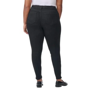Kirkland Signature High rise Women's 12 Skinny Jeans Black Denim Pants Slim Fit - Picture 1 of 6