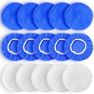 9 to 10 Inch Car Polisher Pad Bonnet 15Pcs Car Polishing Bonnet Buffing Pads ... - Picture 1 of 7