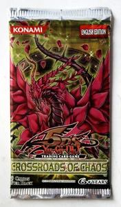 YU GI OH!  CROSSROAD OF CHAOS SEALED BOOSTER PACK ENGLISH EDITION NEW ! - Picture 1 of 2