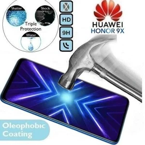 100% Genuine Tempered Glass 9H Screen Protector 9 X(STK-LX1) For Huawei Honor 9X - Picture 1 of 2