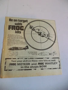 Original tri-ang frog construction kit advert advertising 1970s model aeroplane - Bild 1 von 1