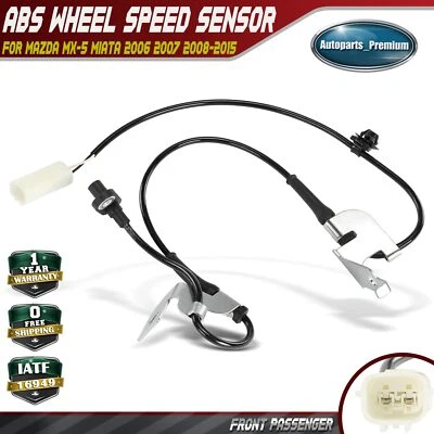 Sensor de velocidad de rueda ABS para pasajero delantero para Mazda MX-5 Miata 2006 2007 2008-2015 Foto 1 de 4