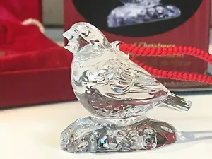 Waterford 1998 12 Tage 4 rufende Vögel Kristall Weihnachtsschmuck NEU IN OVP DATIERT - Bild 1 von 9