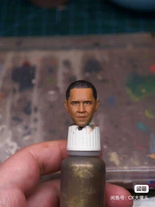 1:6 1:12 1:18 Black President Men Head Sculpt Model For Male Action Figure Body - Picture 1 of 8