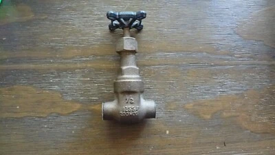LUNKENHEIMER 1/2" FIGURE 2131 BRASS SOLDER END GATE VALVE 125 SP/200 WOG NEW - Image 1 of 4