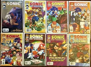 LOT 117: SONIC The HEDGEHOG 8 Comic Books #155-156 162-167 ~ 2006 Bag VF-/VG+ - Picture 1 of 8