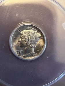 1916 Mercury Dime Anacs Ms63 Full Split Bands Outstanding Example - Picture 1 of 3