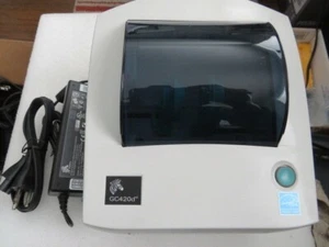 Zebra GC420d GC420-200510-000 Label Thermal Printer with power supply - Picture 1 of 3