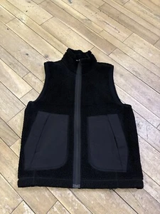 Size S/M- Lululemon Fleece Vest Black - Picture 1 of 9