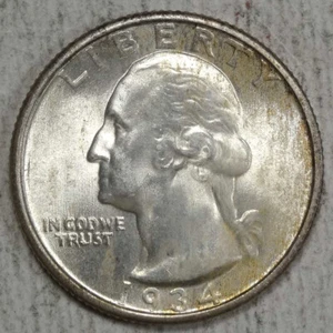 1934 Washington Quarter, Medium Motto, Choice Uncirculated  0220-06 - Picture 1 of 4