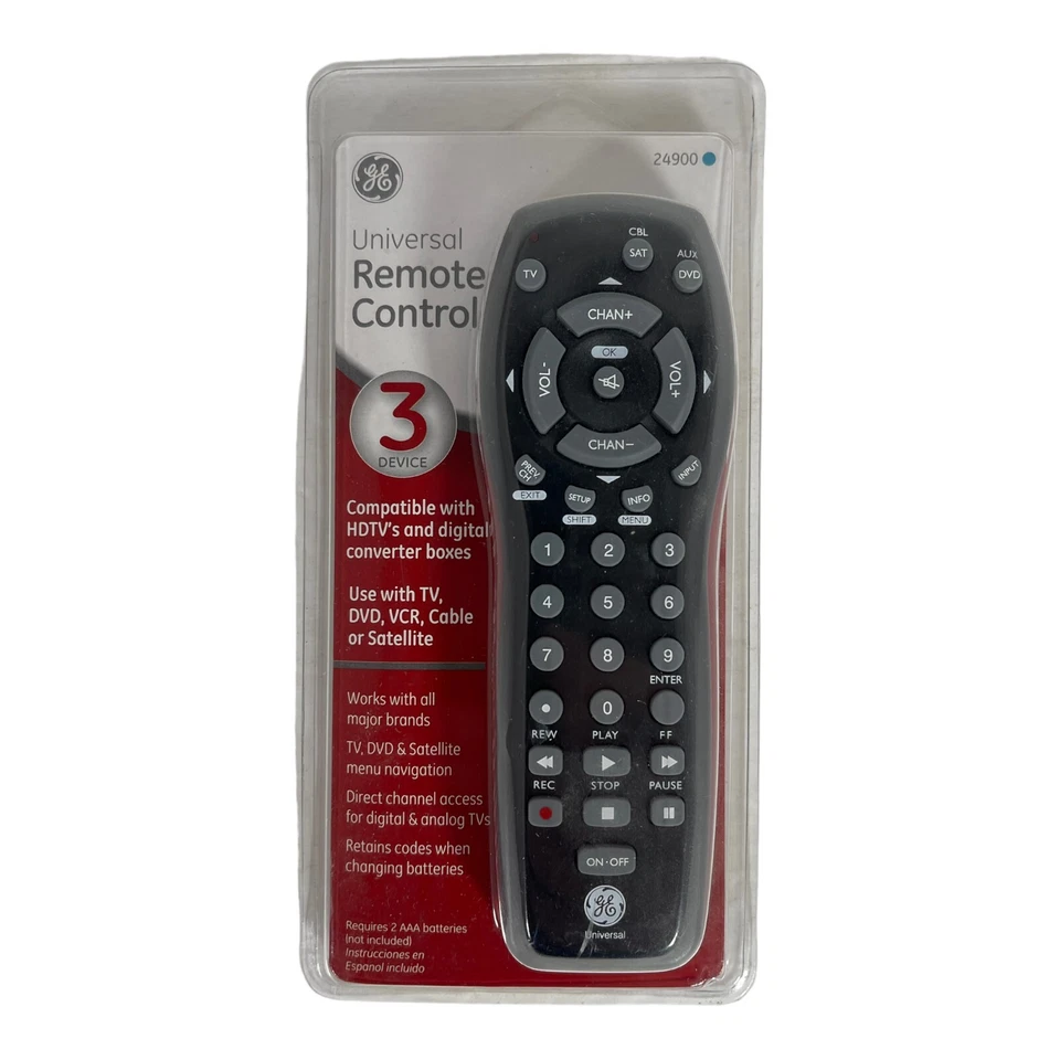 GE 3 Device Universal Remote Control 24900 New In Package - Image 1 of 2