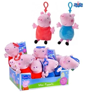 Peppa Pig Bambola Peluche 15cm con moschettone Clip Borsa Zaino Bambini Original - Imagen 1 de 4