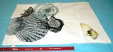 Anthropologie Kitchen Dish Towel feat. Shells & Fish - Coastal! - Never Used NWT