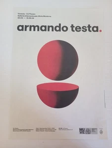 Armando Testa manifesto pubblicitario mostra 2024 Pubblicità rivista 33x23 cm - Picture 1 of 2