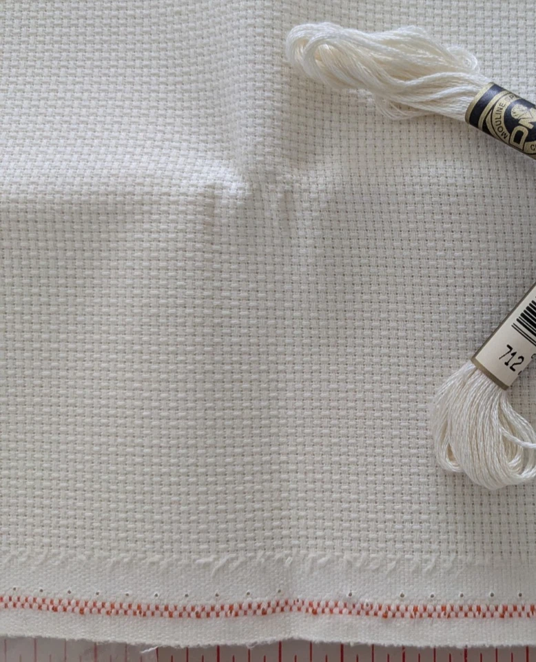 14 Count Aida Cream Neutral 15" x 18" DMC 712 - Image 1 of 1