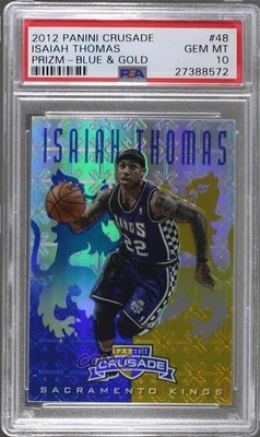 2012-13 Panini Crusade Crusade Blue Isaiah Thomas #48 PSA 10 GEM MT Rookie RC - Image 1 of 2