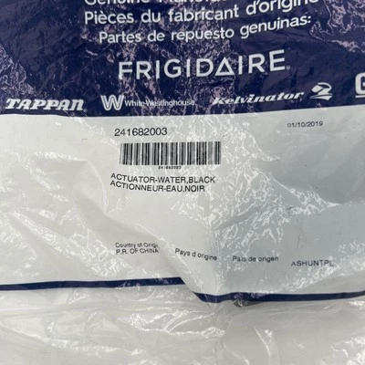 Palanca dispensadora Electrolux Ref negra genuina, pieza # 241682003 Foto 1 de 4